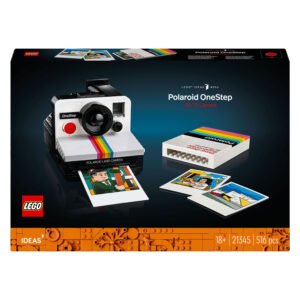 LEGO Ideas verpakking voorzijde van Polaroid OneStep camera set