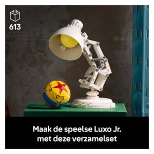 LEGO verzamelset van Pixar’s Luxo Jr. met Pixar Bal