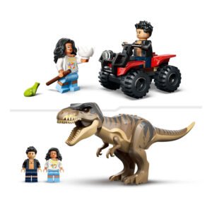 LEGO Jurassic World T-Rex, quad en minifiguren met accessoires