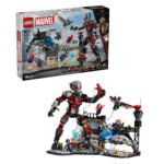 LEGO Marvel 76314 Captain America Civil War Actiescene set en geassembleerd gevecht tussen Marvel superhelden op vliegveld