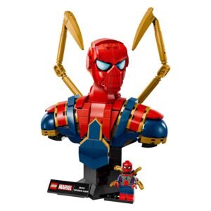 LEGO Iron Spider-Man buste met minifiguur en displaystandaard