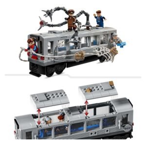 LEGO metro speelset met afneembaar dak en actie van Spider-Man