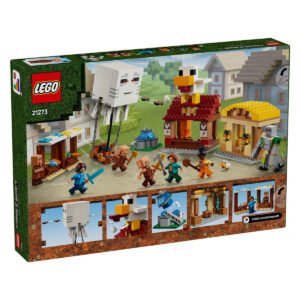 Achterkant van LEGO Minecraft 21273 Ghast Balloon set