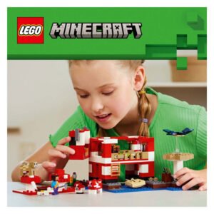 LEGO Minecraft Mooshroom huis met kind en accessoires