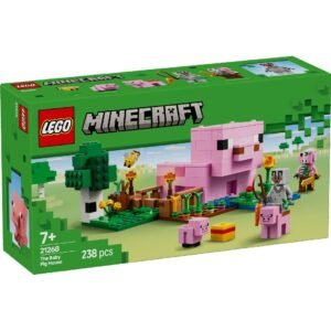 Verpakking van LEGO Minecraft set 21268 The Baby Pig House met 238 onderdelen