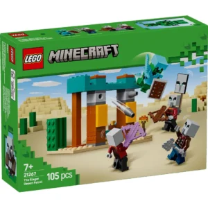 LEGO Minecraft The Illager Desert Patrol doos met set en minifiguren