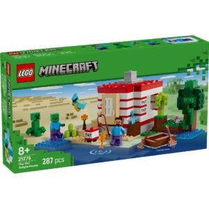 Verpakking LEGO Minecraft 21275 The TNT Jungle House met 287 bouwstenen