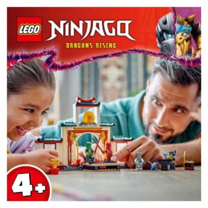 Vader en dochter bouwen samen LEGO Ninjago Dragons Rising tempel