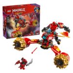LEGO Ninjago 71830 Kai's Mechastormvoertuig set met verpakking, mech en rode draakfiguur