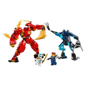 LEGO Ninjago 71808 met 4 minifiguren en blauwe wolvenmecha
