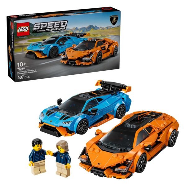 LEGO Speed Champions 77238 Lamborghini Revuelto en Huracán STO met doos en minifiguren