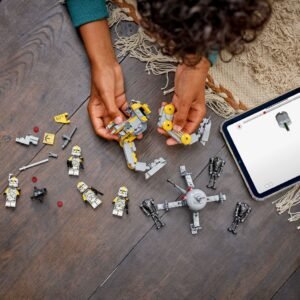 LEGO 327th Clone Troopers set wordt gebouwd met tablet instructie