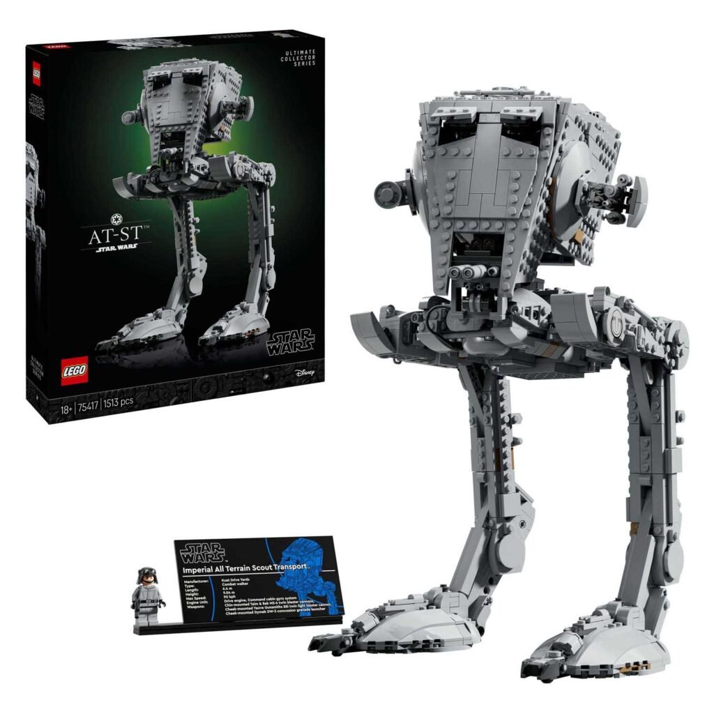 LEGO Star Wars 75417 AT-ST Walker set met doos en informatiebord