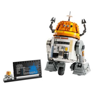 Volledige LEGO Star Wars Chopper display met infobord