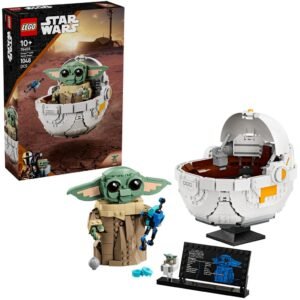 LEGO Star Wars 75403 Grogu met Zweefkinderwagen bouwset compleet met doos, hover pram en display