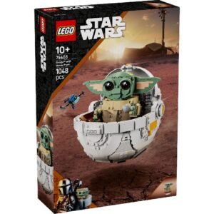 Verpakking van LEGO Star Wars Grogu met zweefwieg set 75403
