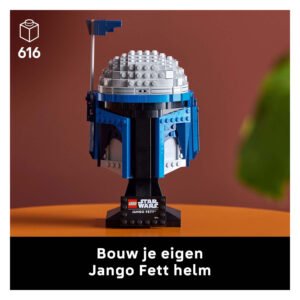 Voltooide LEGO Jango Fett helm met 616 stenen