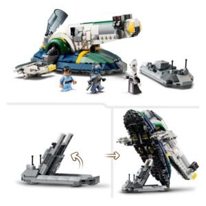 Jango Fett’s LEGO ruimteschip met lanceerbasis en minifigs