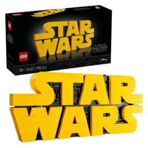 LEGO Star Wars 75407 Star Wars logo constructie met LEGO blokken
