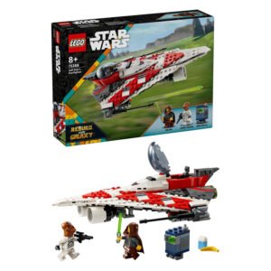 LEGO Star Wars 75388 Jedi Bobs Starfighter set met doos, schip en figuren