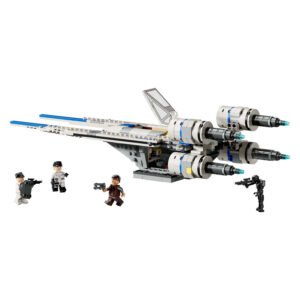 Volledig opgebouwde LEGO U-Wing Starfighter met 4 minifiguren