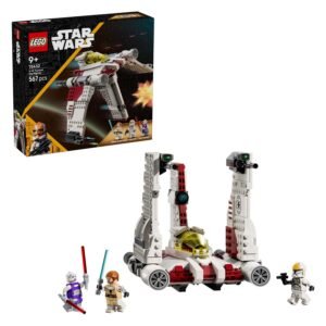 LEGO Star Wars 75432 V-19 Torrent Starfighter en minifiguren los en in doos weergegeven