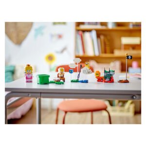 LEGO Super Mario speelset met Princess Peach en interactieve speelelementen op een tafel