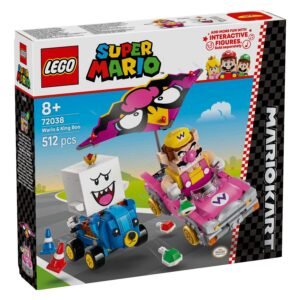 Voorkant verpakking van de LEGO Super Mario Wario en King Boo set verpakking