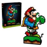 Volledige LEGO Super Mario 71438 Mario en Yoshi set inclusief verpakking in Super Mario World thema