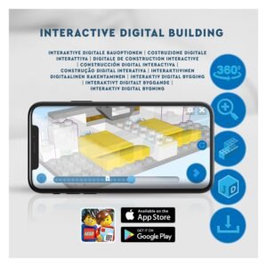 Interactieve digitale bouwinstructies van LEGO Technic via smartphone app