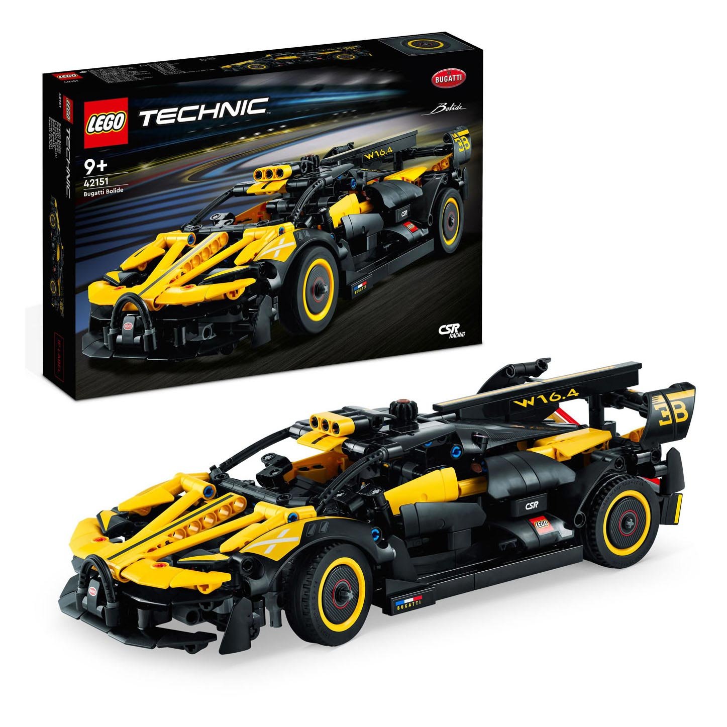 lego-technic-bugatti-bolide-met-verpakking LEGO Technic 42151 Bugatti Bolide racewagen inclusief doosverpakking