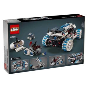 LEGO Technic 42211 doos achterkant met verschillende maansets en bouwopties