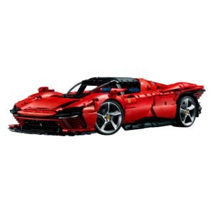 LEGO Technic Ferrari Daytona SP3 sportauto model in rood