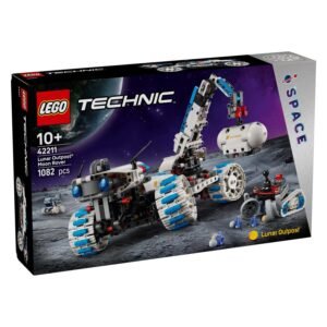 LEGO Technic Lunar Outpost 42211 bouwdoos voorkant met ruimteachtergrond