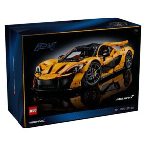 Verpakking achterkant LEGO Technic McLaren P1 met 3893 onderdelen