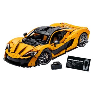 Gedetailleerd LEGO Technic McLaren P1 model met accessoires