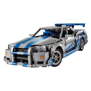 LEGO Technic Nissan Skyline GT-R studio-opname met witte achtergrond
