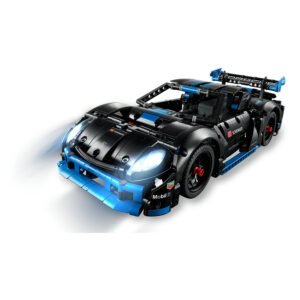 Rijdende LEGO Technic Porsche 42176 met verlichte lampen en sportieve uitstraling