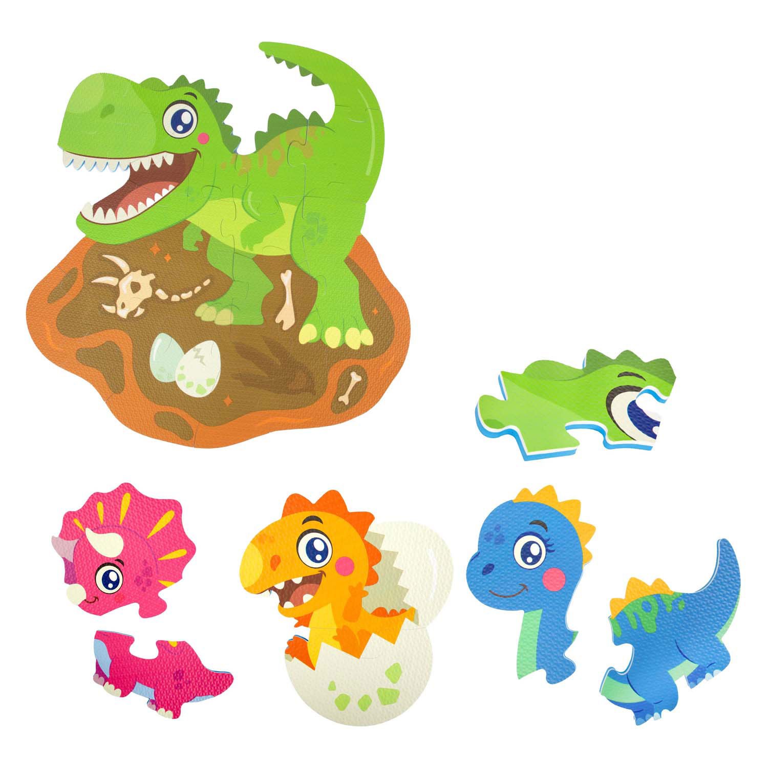 little-stars-dinosaurus-foam-puzzelset-kinderen Complete Little Stars Foam Vloerpuzzel Dino set met verschillende dinosaurussen als foam puzzels