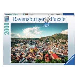 Ravensburger puzzel van 2000 stukjes met kleurrijke stadsgezicht van Guanajuato, Mexico Ravensburger Legpuzzel Koloniale Stad Guanajuato in Mexico, 2000st.