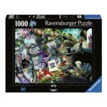 Ravensburger legpuzzel Batman 1000 stukjes met DC superhelden en schurken