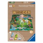 Ravensburger houten legpuzzel Eenhoorn voor kinderen met eenhoorn en magisch bos op de verpakking