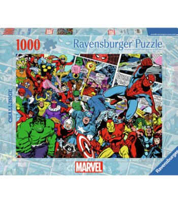 Ravensburger Legpuzzel Marvel met 1000 stukjes en klassieke superhelden