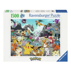 Ravensburger Pokémon puzzel van 1500 stukjes met populaire eerste generatie karakters op de doos Ravensburger Legpuzzel Pokémon Classics, 1500st.