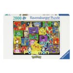 Ravensburger legpuzzel Pokémon met 2000 stukjes en kleurrijke afbeelding van Pikachu en vrienden