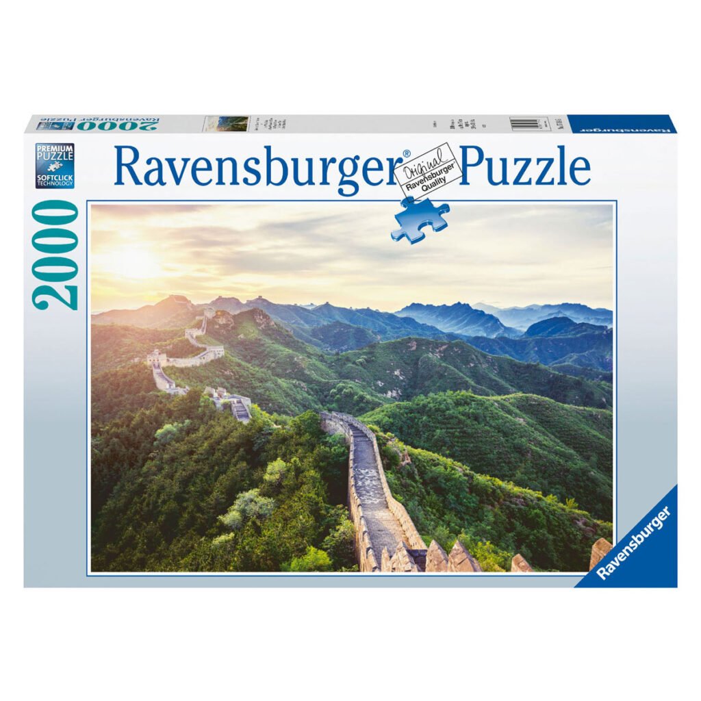 Ravensburger puzzel van 2000 stukjes met afbeelding van de Chinese Muur Ravensburger Legpuzzel De Chinese Muur, 2000st.