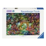 Ravensburger puzzeldoos met 4000 stukjes en kleurrijke fantasieafbeelding Ravensburger Legpuzzel Die Verborgene Welt Der Feen, 4000st.