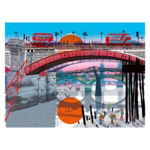 Zicht op Blackfriars Bridge in Londen ravensburger