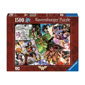 Ravensburger puzzeldoos met Wonder Woman stripcollage van 1500 stukjes Ravensburger Legpuzzel Wonder Woman, 1500st.