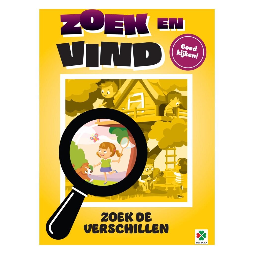 Zoek en vind boek voor kinderen met verschillen zoeken in kleurrijke illustraties Zoek en vind: Zoek de Verschillen Doeboek